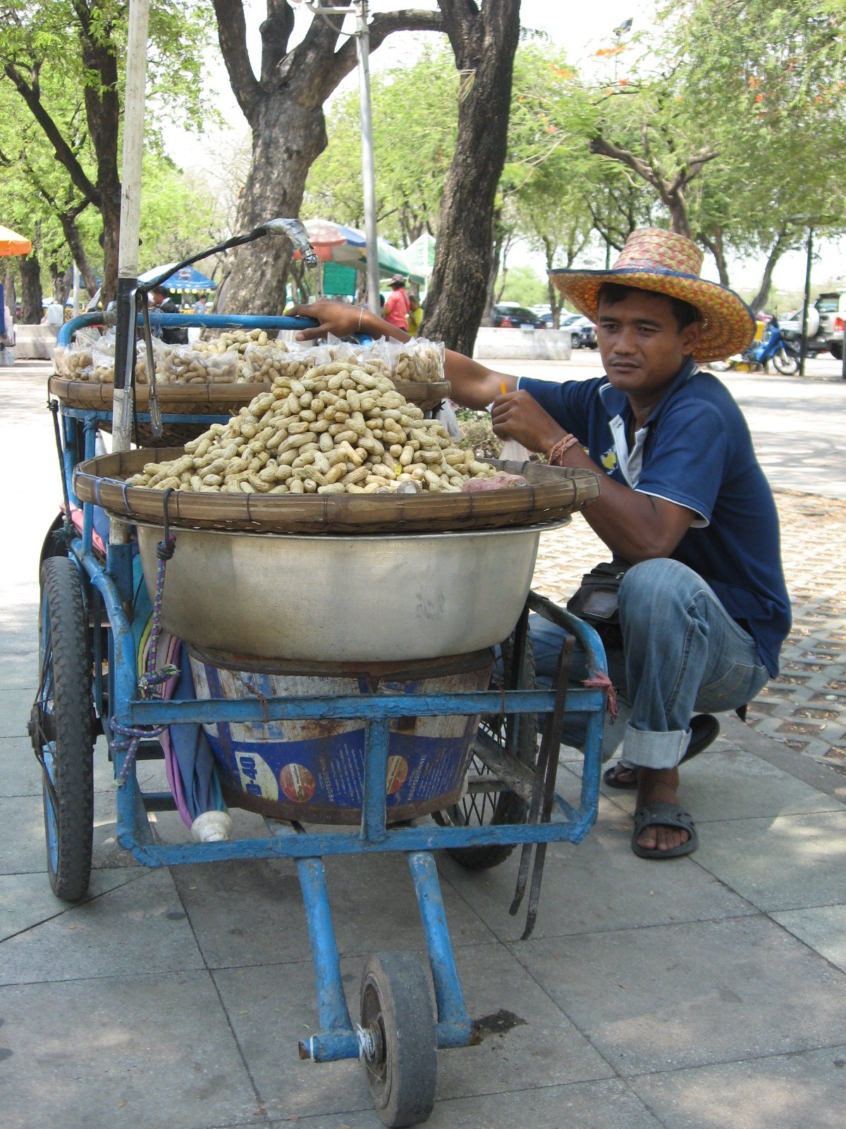 A peanut cart in Bangkok