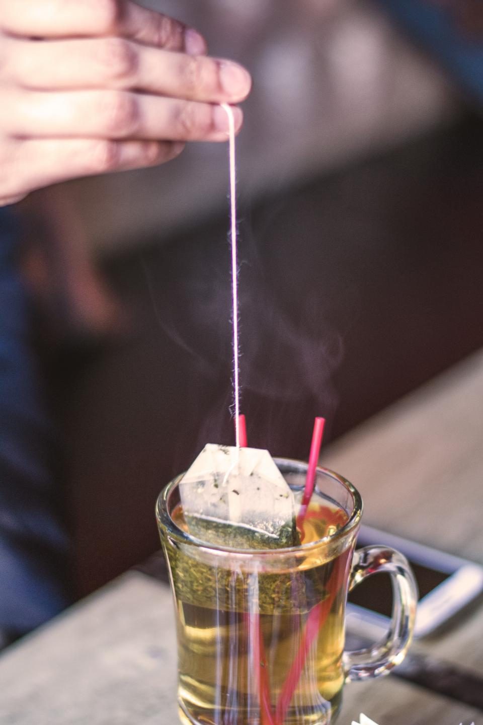 A glass of karak tea
