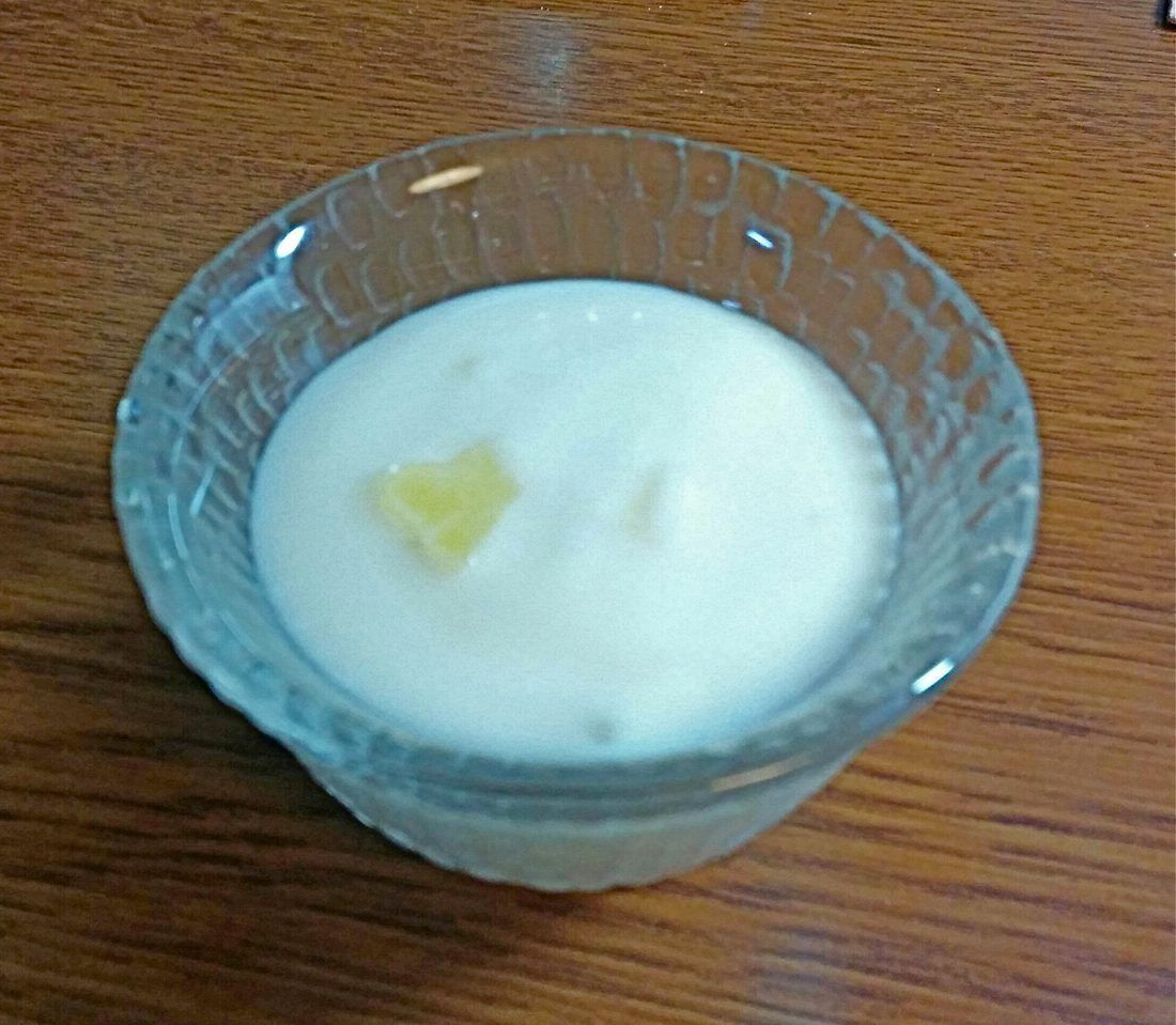 Set homemade yogurt. Mine lives in half-pint jars; this bowl shows the set