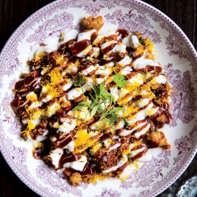 Aloo Chana Chaat (Spicy Potato Chickpea Snack)