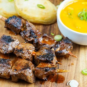 Anticuchos De Corazon (PERUVIAN BEEF HEART SKEWERS)