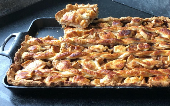Apple Slab Pie in Buttermilk Pastry