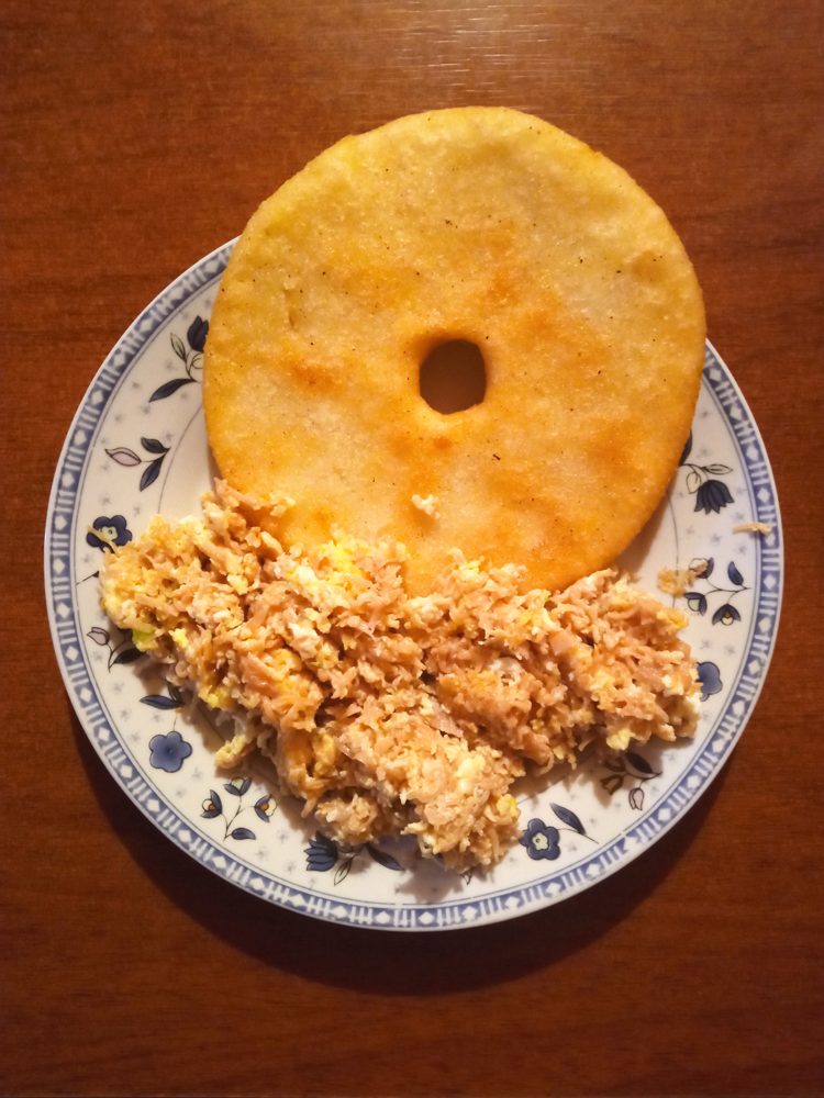 Arepas with Perico
