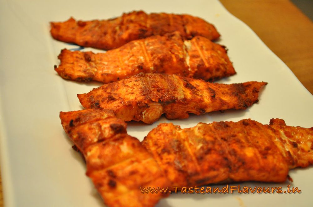 Baked Salmon with Pesto Butter