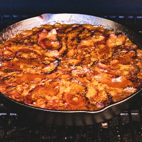 Beans, Smoked, Baked, with Brown Sugar and Bacon