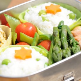Bento Box, Salmon and Veg