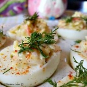 Best Crab Deviled Eggs