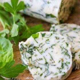 Butter, Compound, Garlic Herb, for Steak