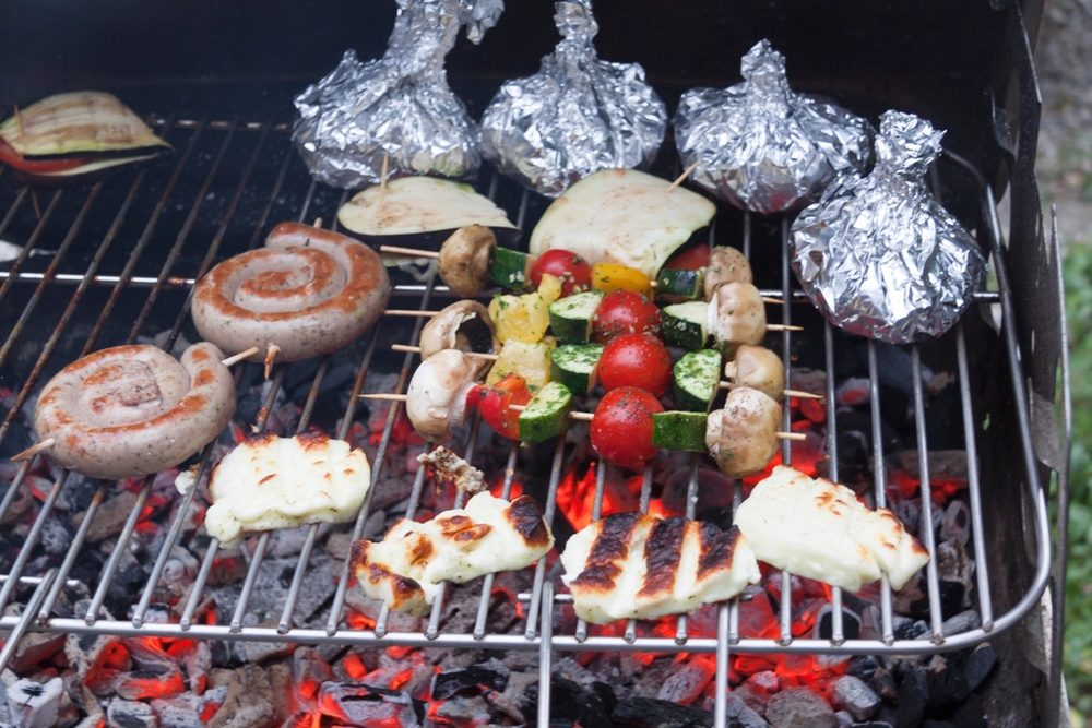 Campfire Mushroom Foil Packets