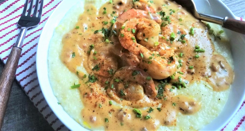 Charleston Shrimp and Grits with Tasso Gravy