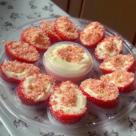 Cheesecake Deviled Strawberries