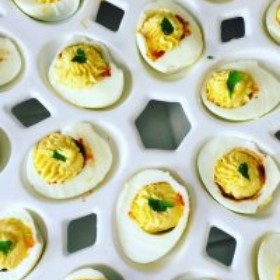Chorizo Deviled Eggs