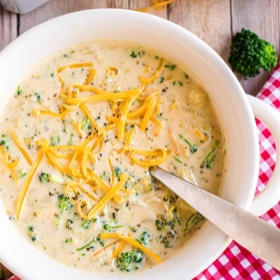 Crock Pot Broccoli Cheddar Soup