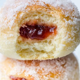 Donuts, Baked, Jelly Filled, Yeast