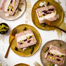 Duck, Chicken and Sour Cherry Terrine
