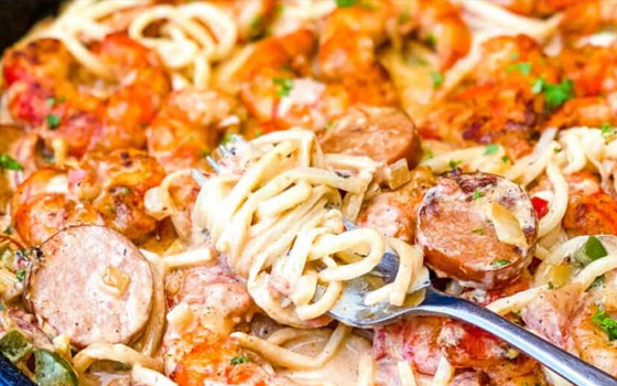 Easy Creamy Cajun Shrimp Pasta