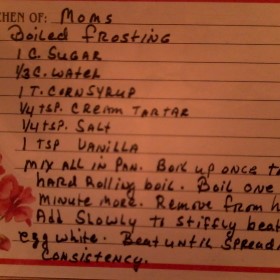 Frosting, Boiled, Mom's (Grandma's)