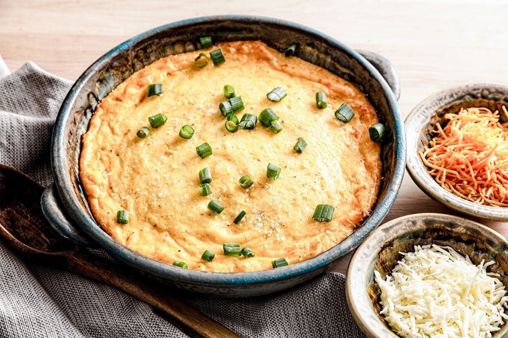 Garlic Cheese Grits Casserole