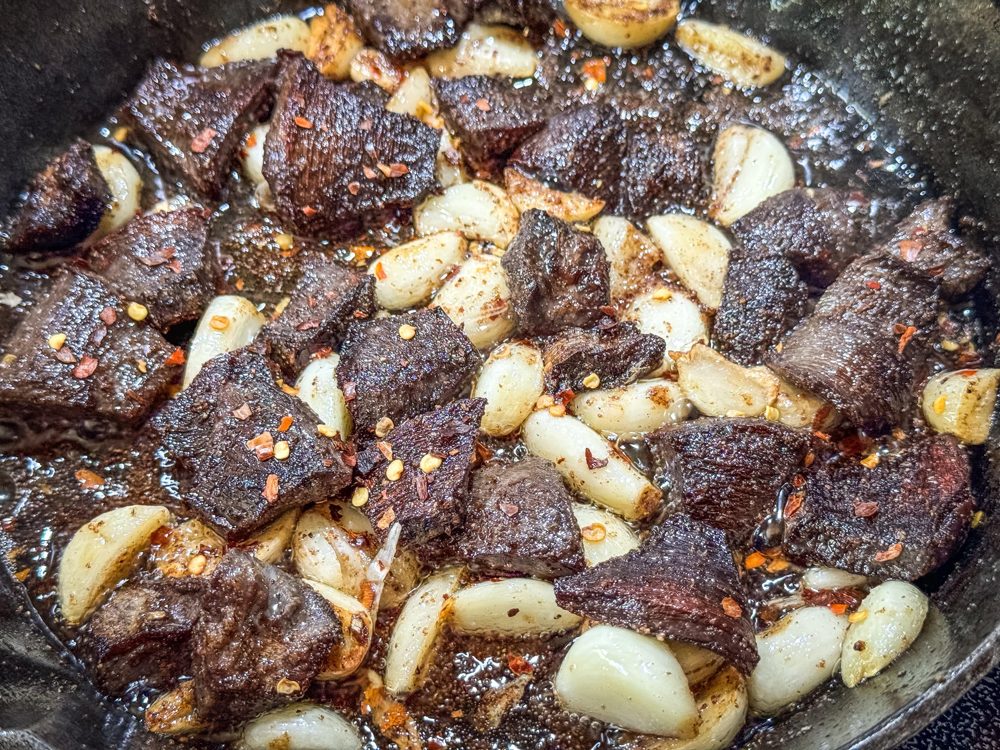 Garlic Fried Wild Turkey Gizzards