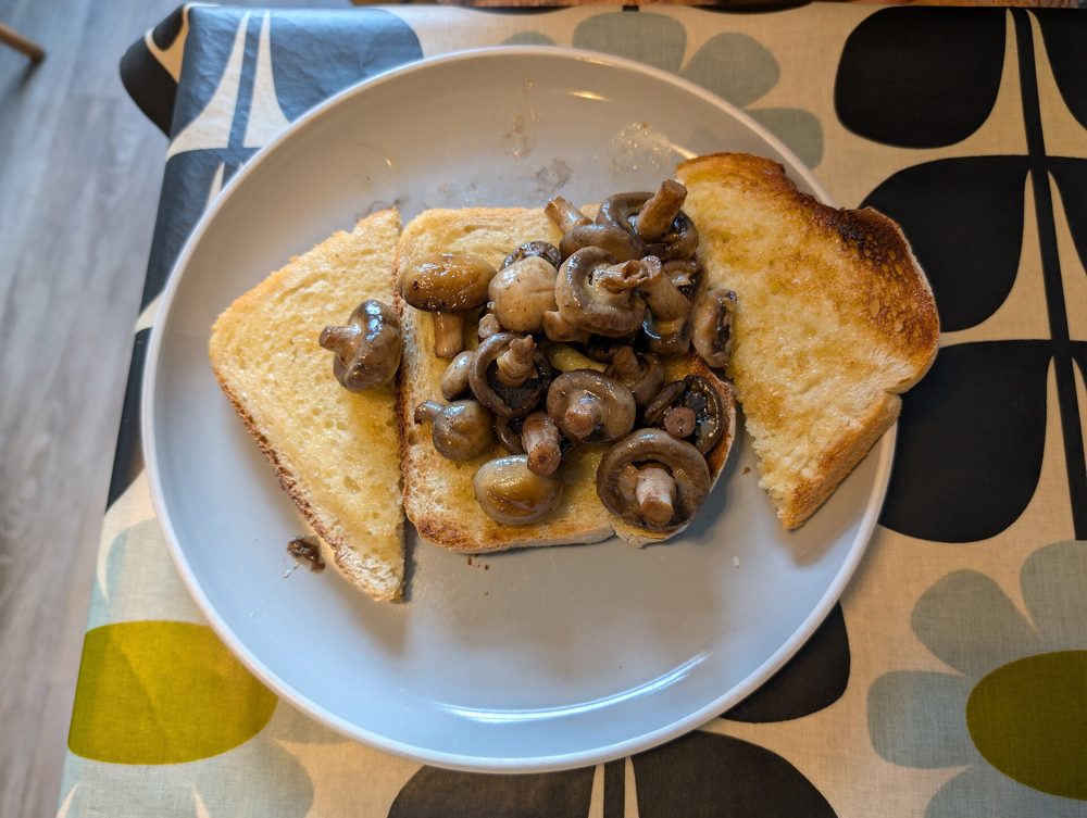 Garlic Mushrooms on Toast