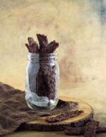 Jerky, Ground, Cured, Venison or Beef (#3), Pastrami