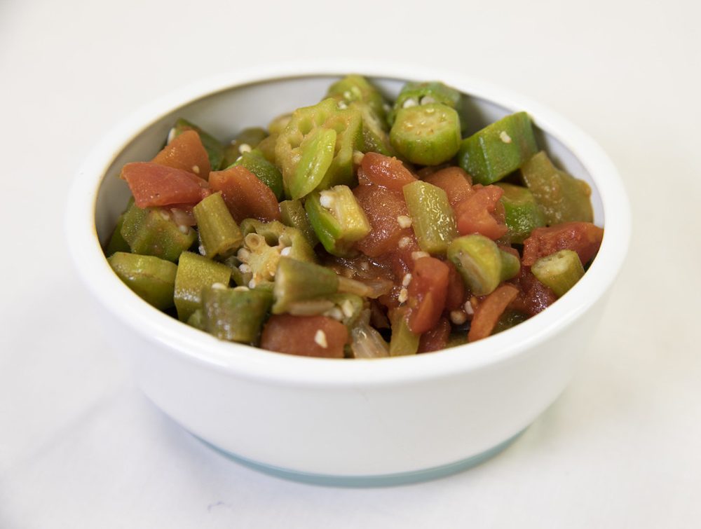 Justin Wilson's Creole Okra and Tomatoes