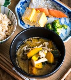 Kabocha Miso Soup かぼちゃの味噌汁
