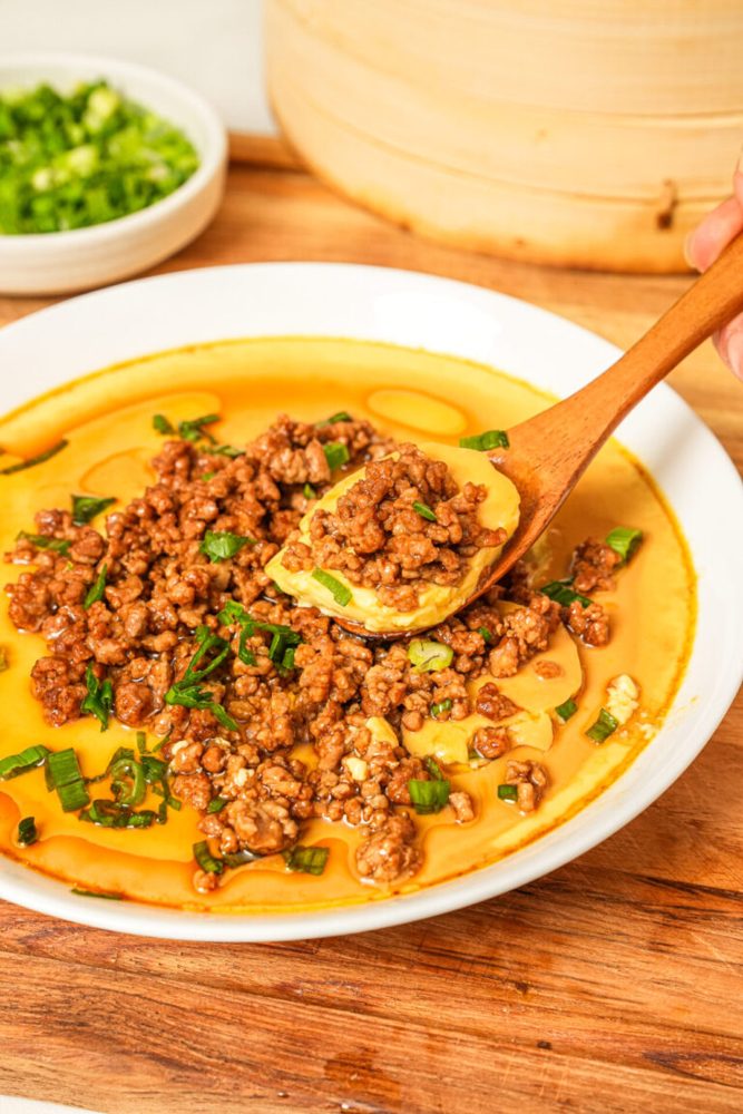 Khai Tun (Thai Steamed Egg)