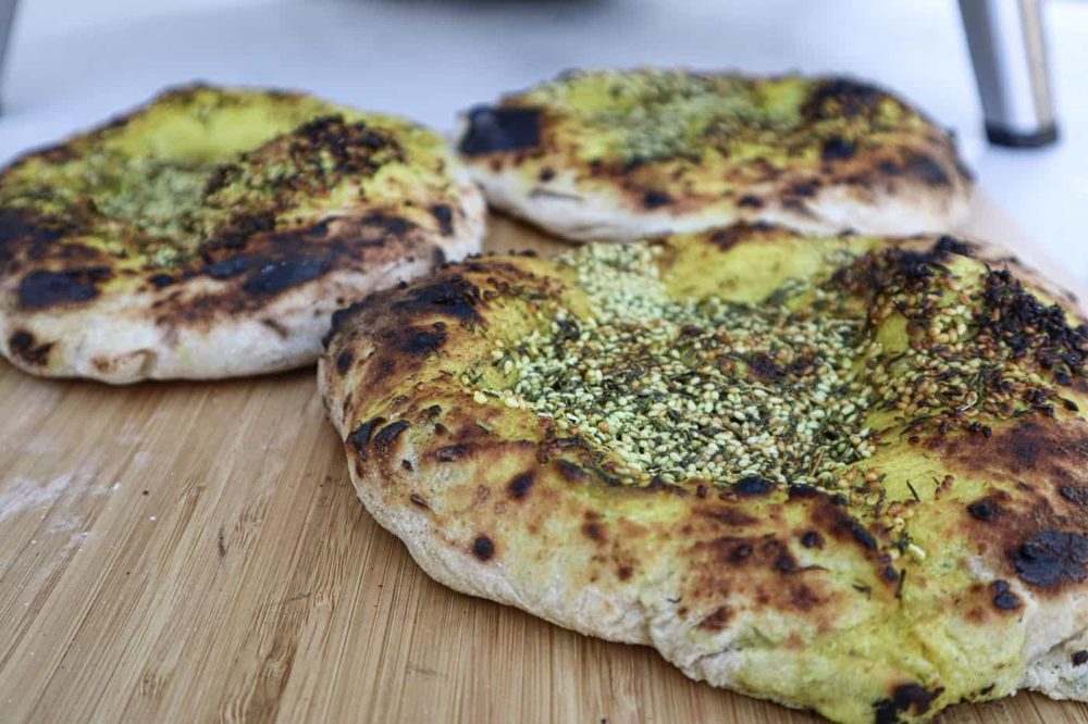 Man'oushe with Za'atar