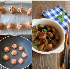 Miso Meatballs (Turkey, Beef, Chicken, or Pork) GF