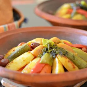 Moroccan Berber Tagine with Lamb or Beef and Vegetables
