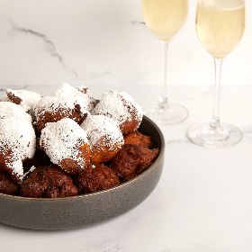 Oliebollen: Dutch New Year’s Eve Treat: Fried Dough