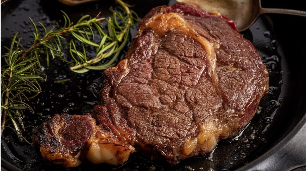 Pan-Seared Rib-Eye Steak