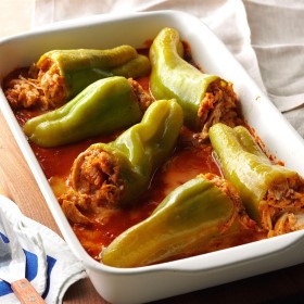 Peppers, Chicken-Stuffed Cubanelle