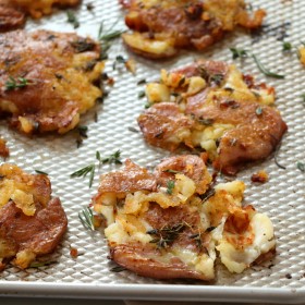 Potatoes, Red, Smashed, Crispy