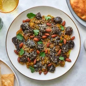 Pressure Cooker Moroccan Lamb or Beef Tagine with Prunes
