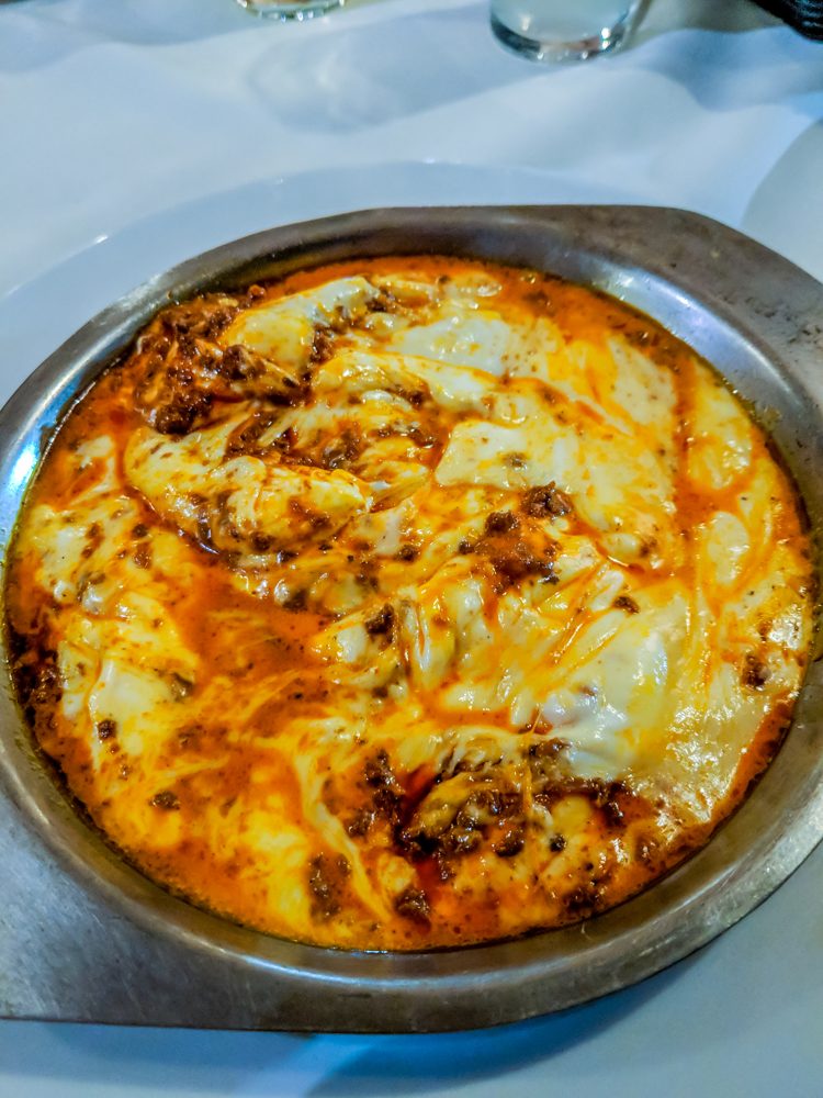 Queso Fundido with Guajillo Garlic Mushrooms
