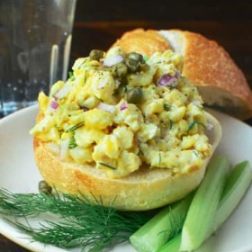 Quick, Easy Scrambled Egg Salad