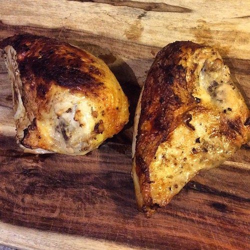 Quick-Roasted Chicken with Mustard and Garlic
