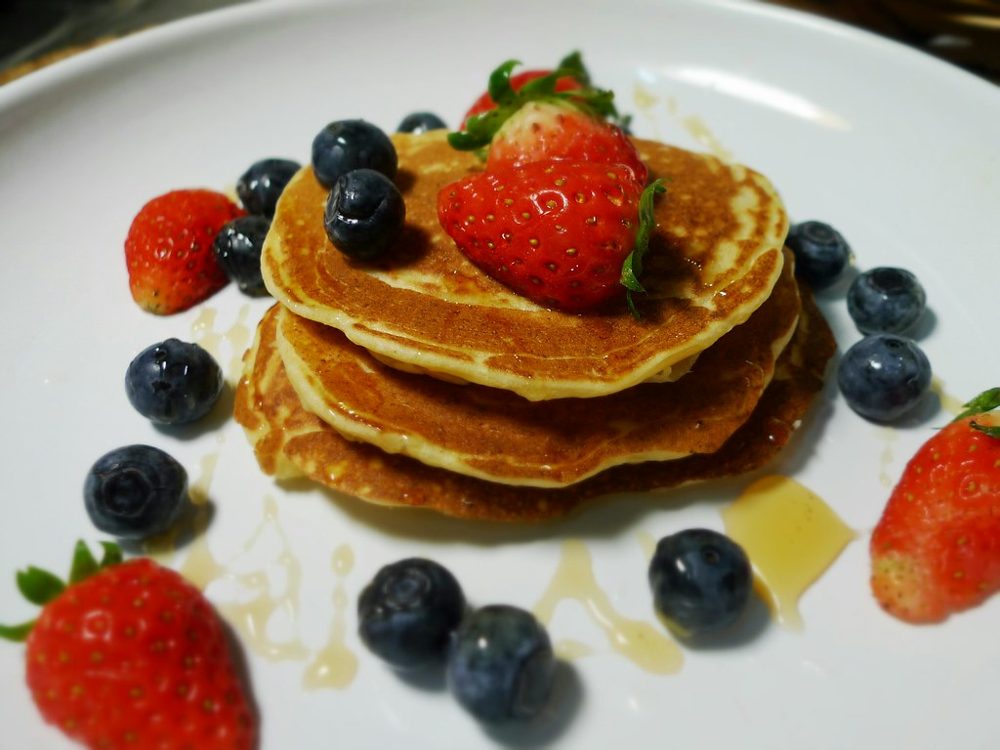 Ricotta Pancakes with Berries