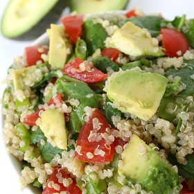 Salad, Quinoa, Avocado Spinach