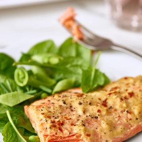 Salmon, Baked from Frozen