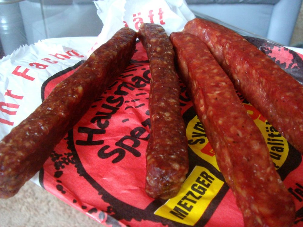 Sausage, Landjäger (Swabian, Traditional Raw)