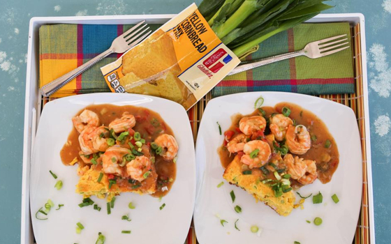 Shrimp Boil Cornbread and Étouffée