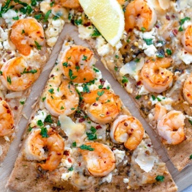 Shrimp Scampi Pizza