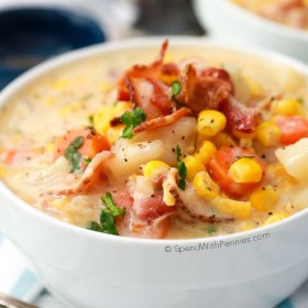 Slow Cooker: Creamy Bacon Corn Chowder