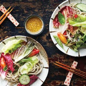 Soba Salad with Lemon–Miso Vinaigrette