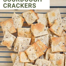 Sourdough Whole Wheat Crackers