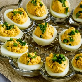 Spicy Deviled Eggs (with Chipotle and Lime)
