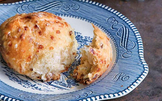 Spicy Sausage and Cheddar Yeast Rolls